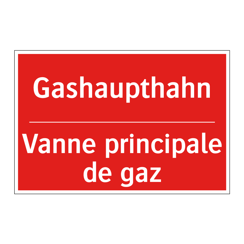 Gashaupthahn - Vanne principale de gaz