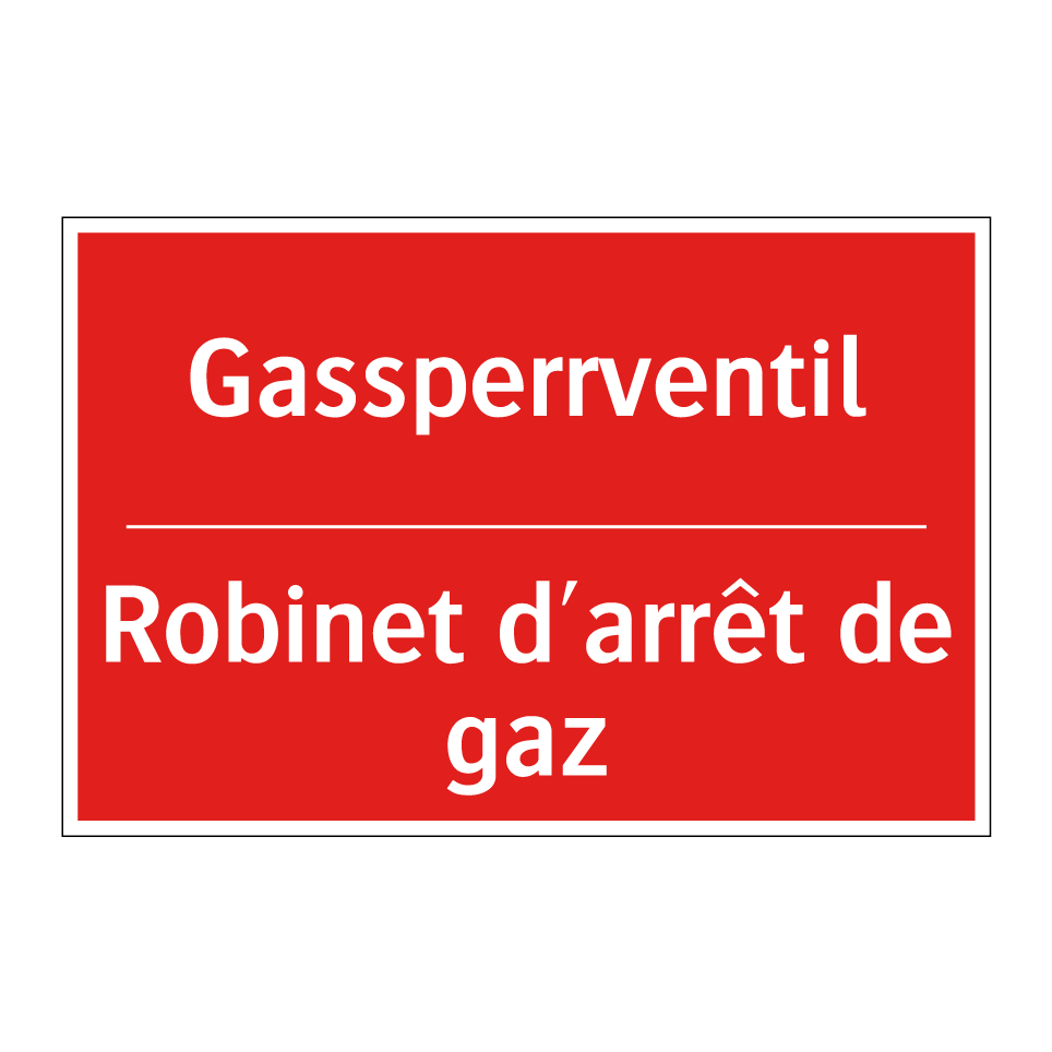 Gassperrventil - Robinet d'arrêt de gaz