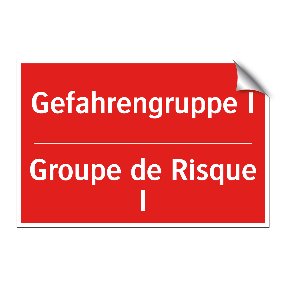 Gefahrengruppe I - Groupe de Risque I