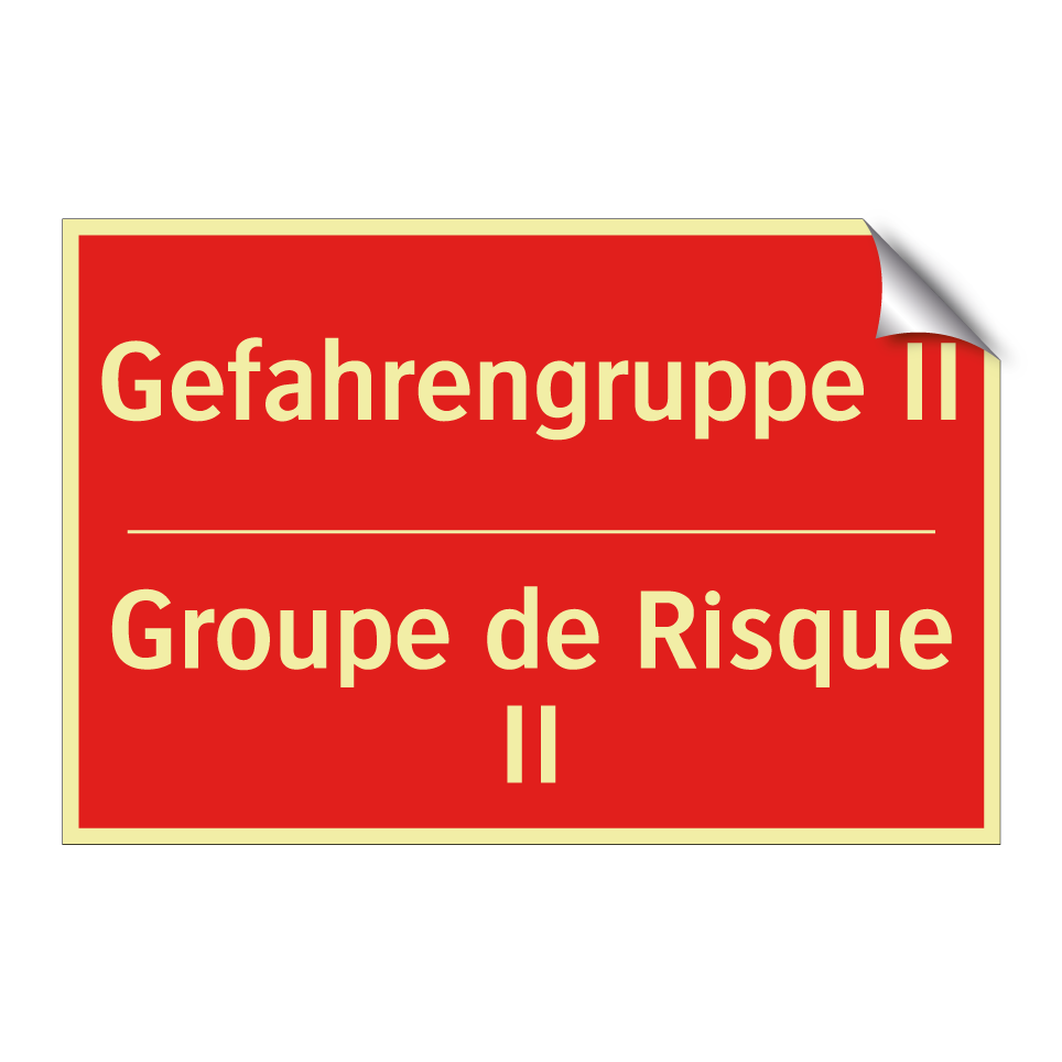 Gefahrengruppe II - Groupe de Risque II