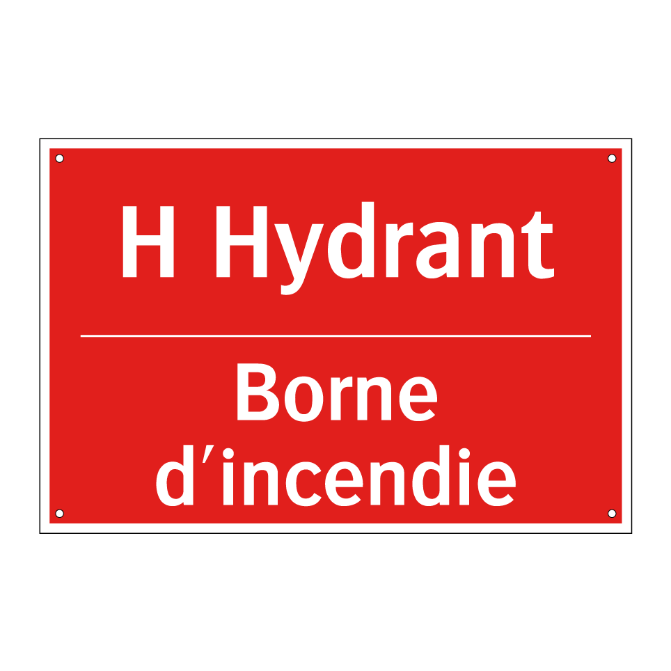 H Hydrant - Borne d'incendie