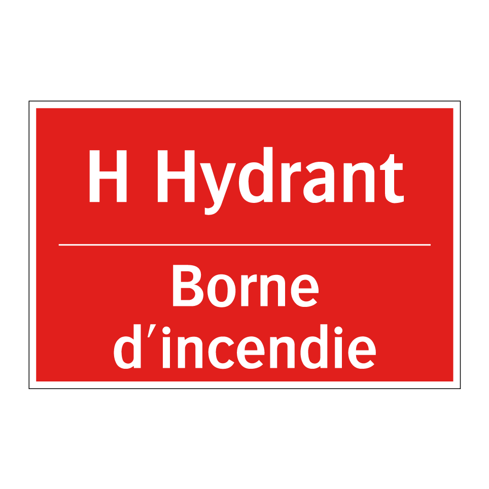H Hydrant - Borne d'incendie