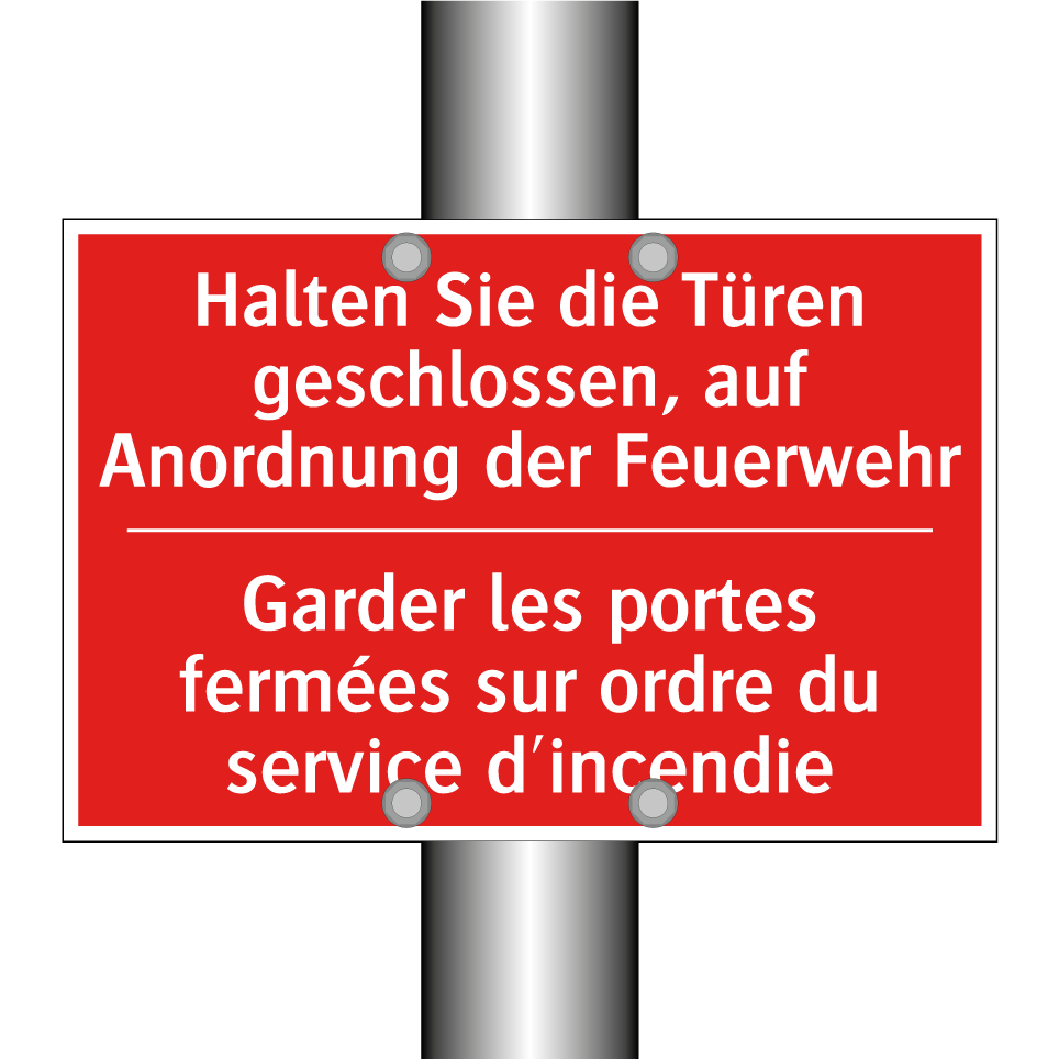 Halten Sie die Türen geschlossen,  /.../ - Garder les portes fermées sur  /.../