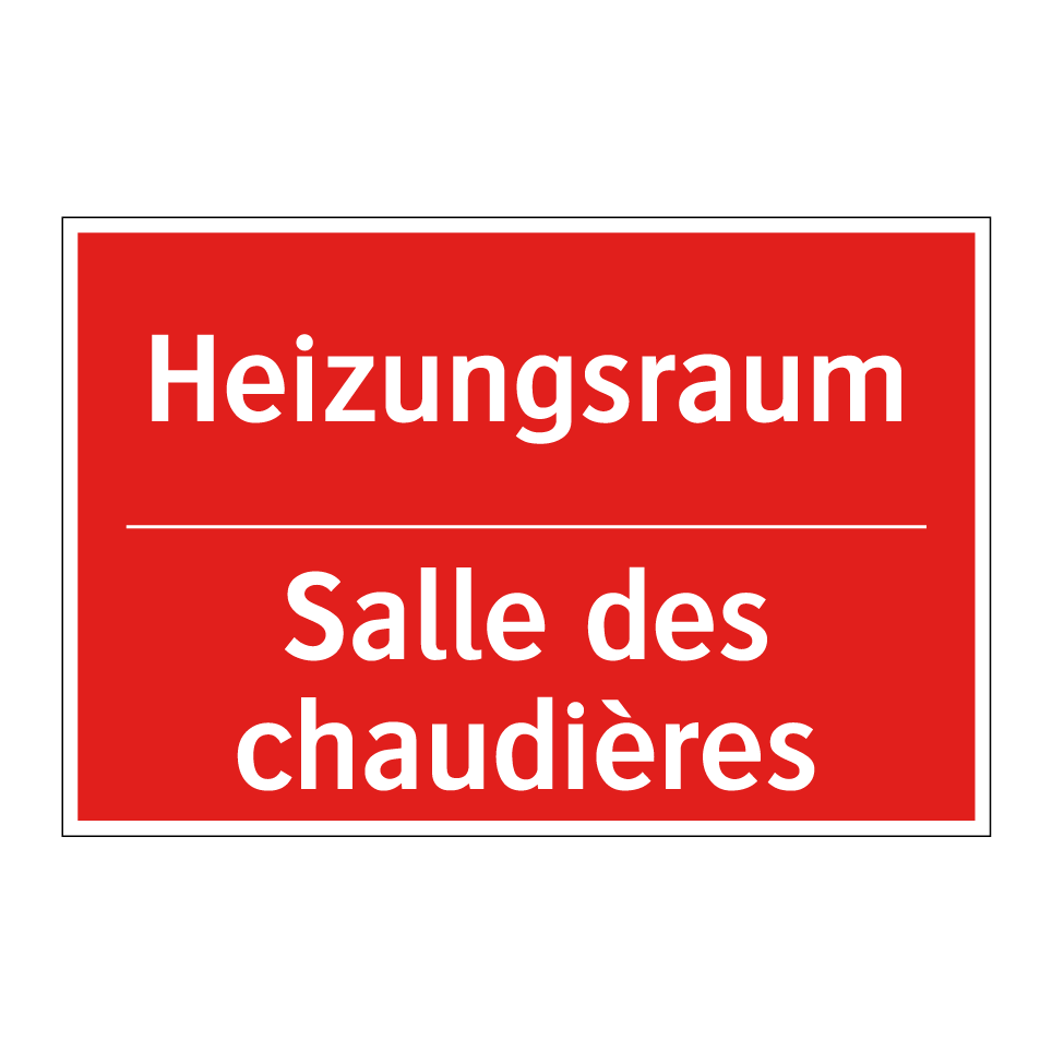 Heizungsraum - Salle des chaudières