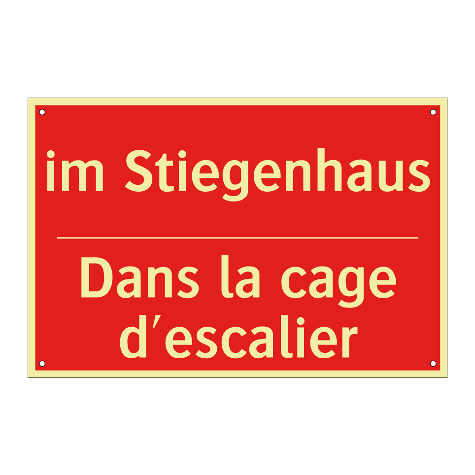 im Stiegenhaus - Dans la cage d'escalier