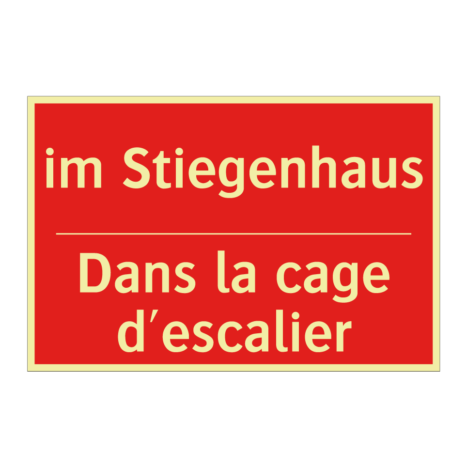 im Stiegenhaus - Dans la cage d'escalier
