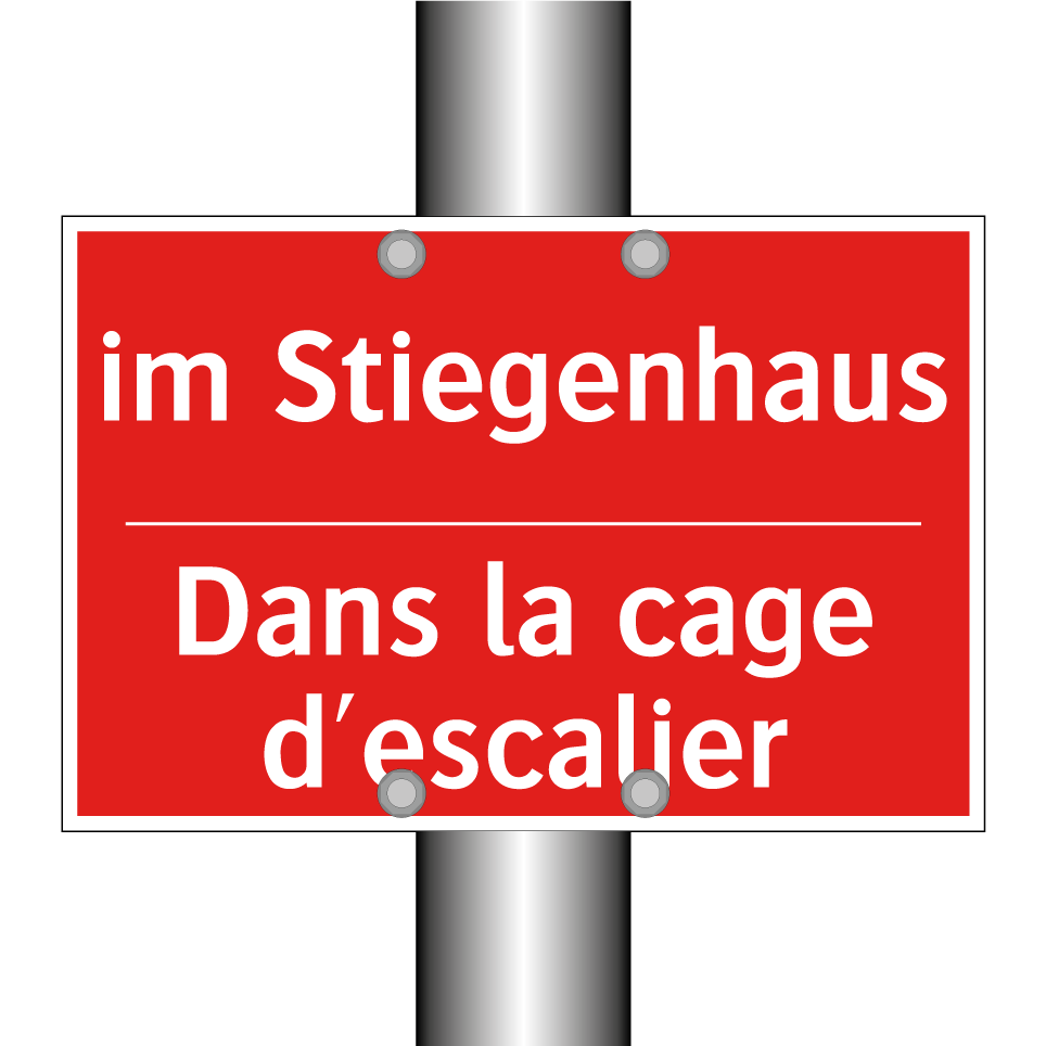 im Stiegenhaus - Dans la cage d'escalier