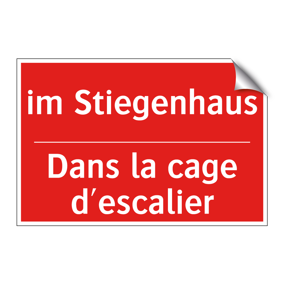 im Stiegenhaus - Dans la cage d'escalier