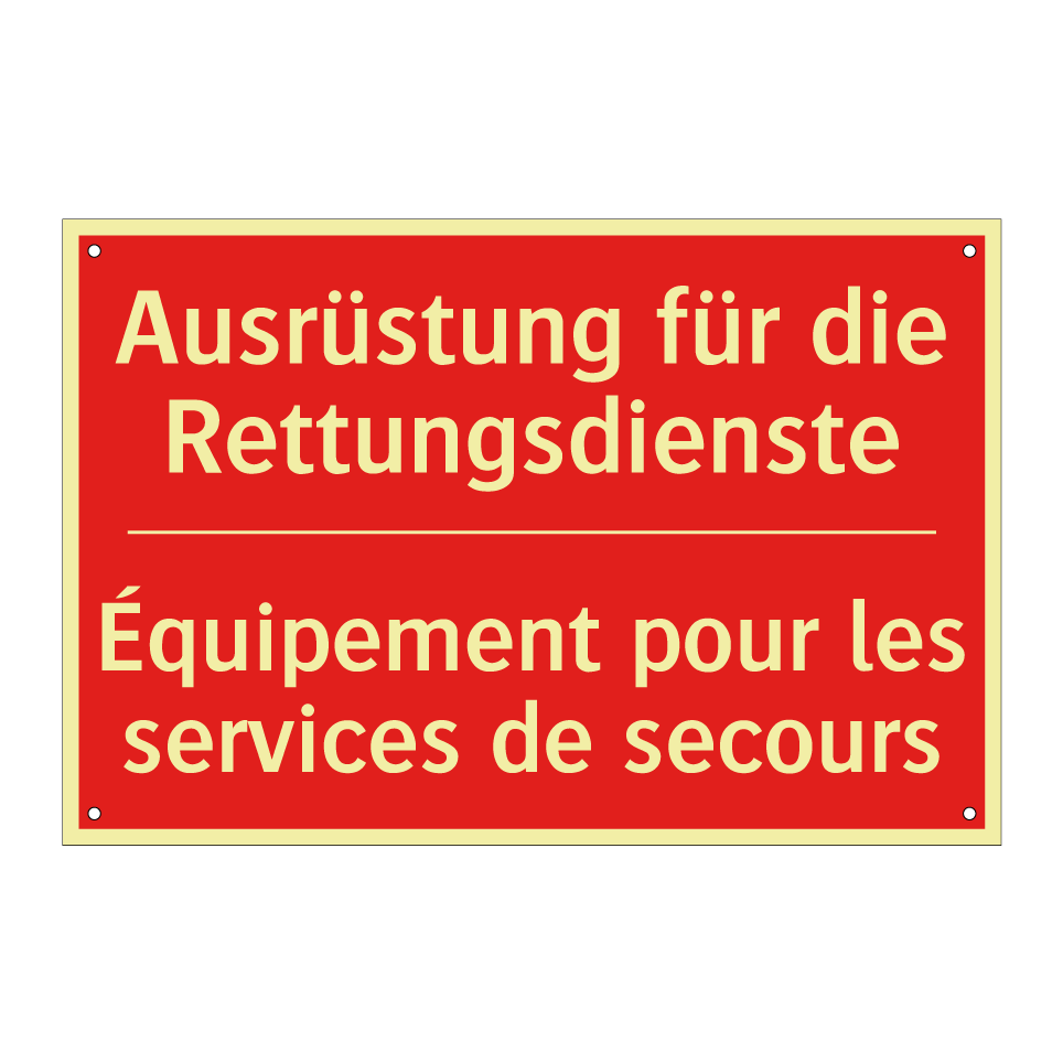 Ausrüstung für die Rettungsdienste /.../ - Équipement pour les services de  /.../