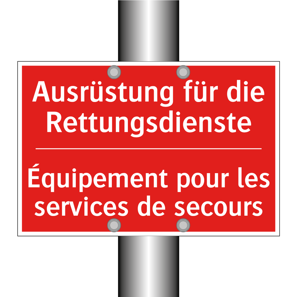 Ausrüstung für die Rettungsdienste /.../ - Équipement pour les services de  /.../