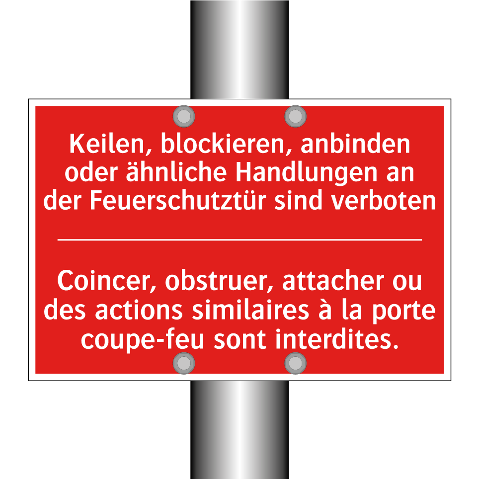 Keilen, blockieren, anbinden oder  /.../ - Coincer, obstruer, attacher ou  /.../