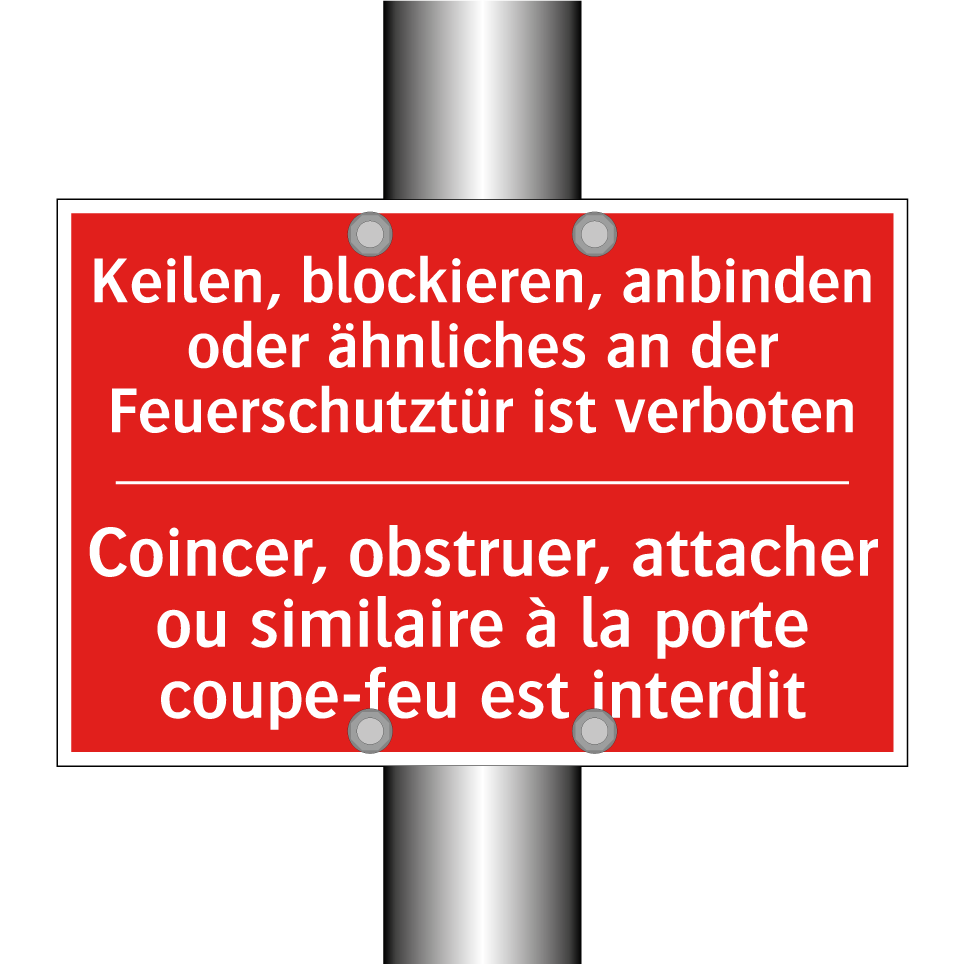 Keilen, blockieren, anbinden oder  /.../ - Coincer, obstruer, attacher ou  /.../