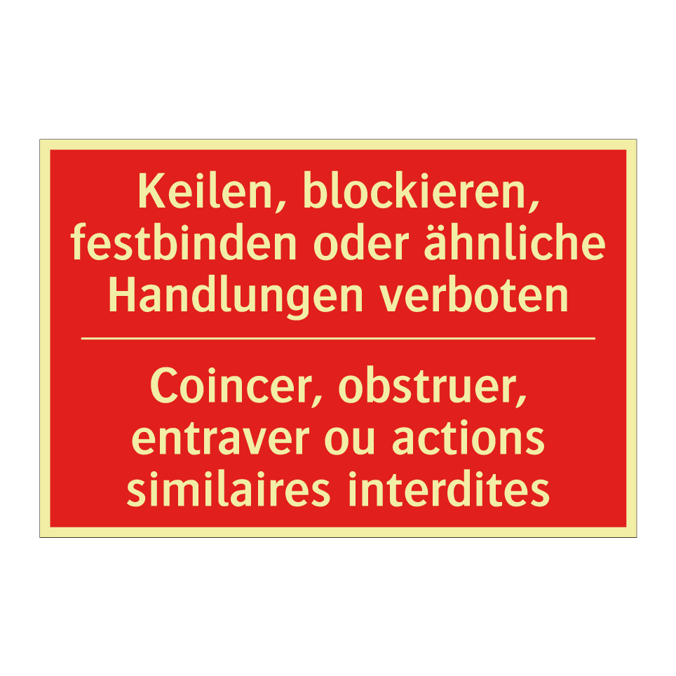 Keilen, blockieren, festbinden  /.../ - Coincer, obstruer, entraver ou  /.../