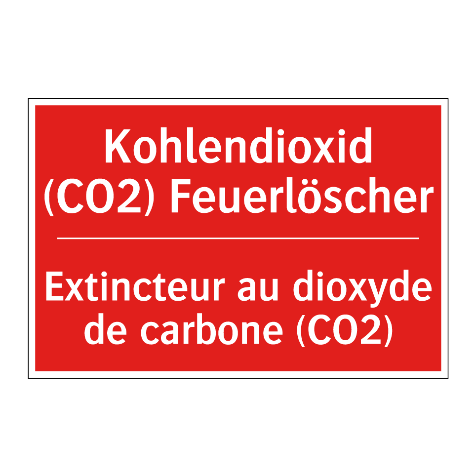 Kohlendioxid (CO2) Feuerlöscher /.../ - Extincteur au dioxyde de carbone  /.../
