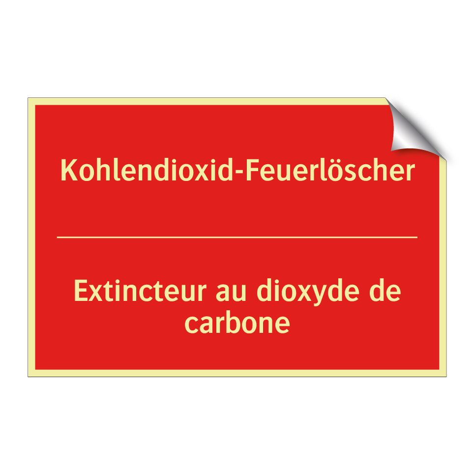Kohlendioxid-Feuerlöscher - Extincteur au dioxyde de carbone /.../