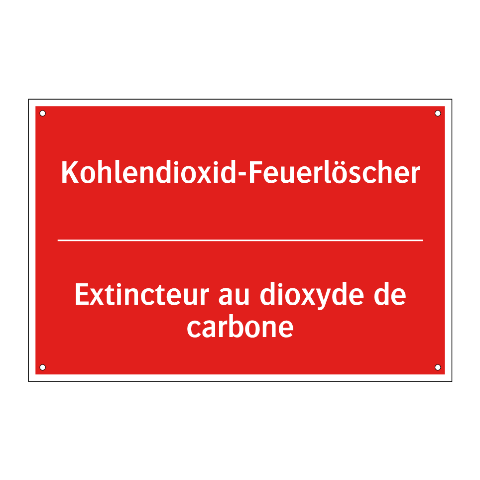 Kohlendioxid-Feuerlöscher - Extincteur au dioxyde de carbone /.../