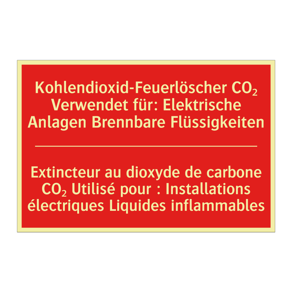 Kohlendioxid-Feuerlöscher CO₂  /.../ - Extincteur au dioxyde de carbone  /.../