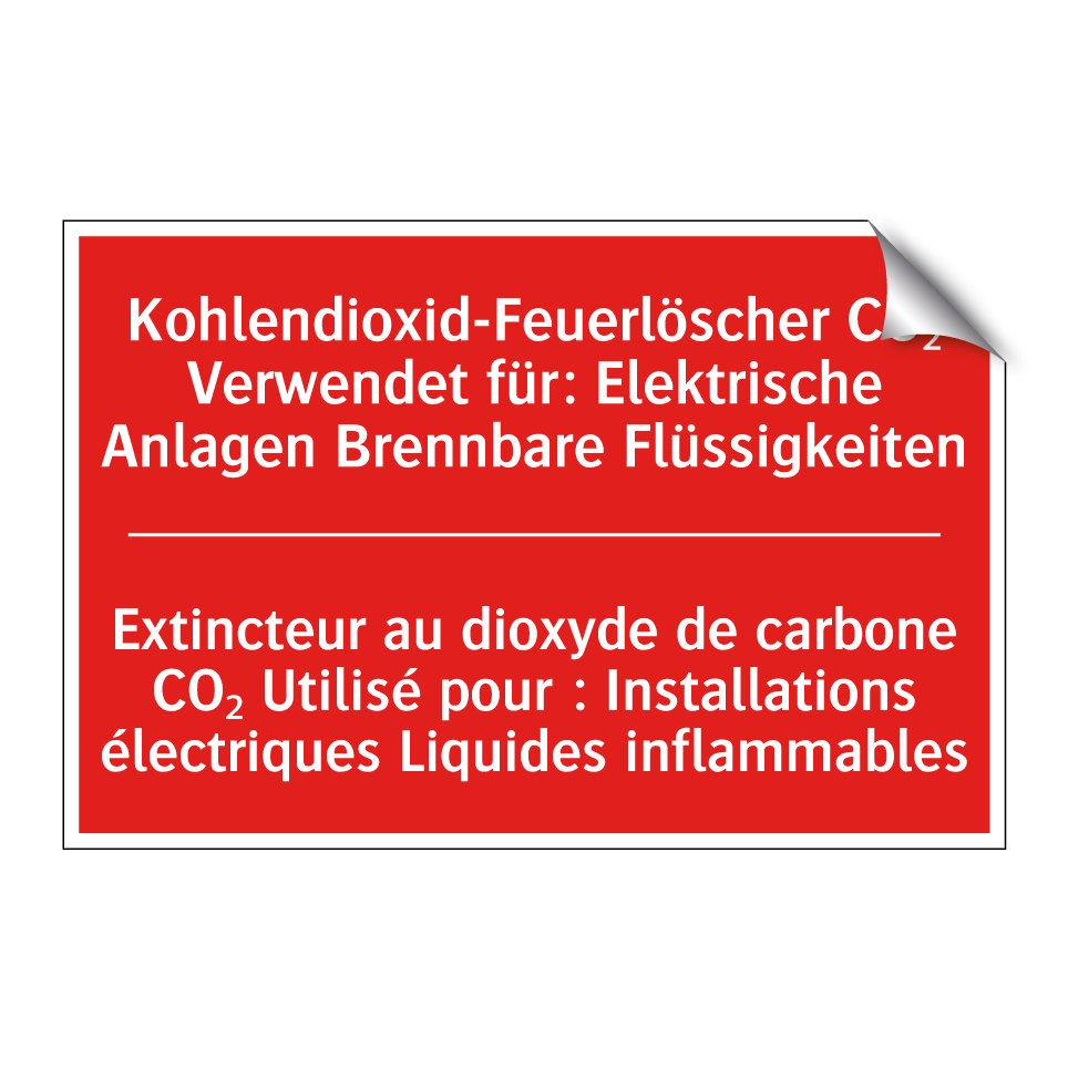 Kohlendioxid-Feuerlöscher CO₂  /.../ - Extincteur au dioxyde de carbone  /.../
