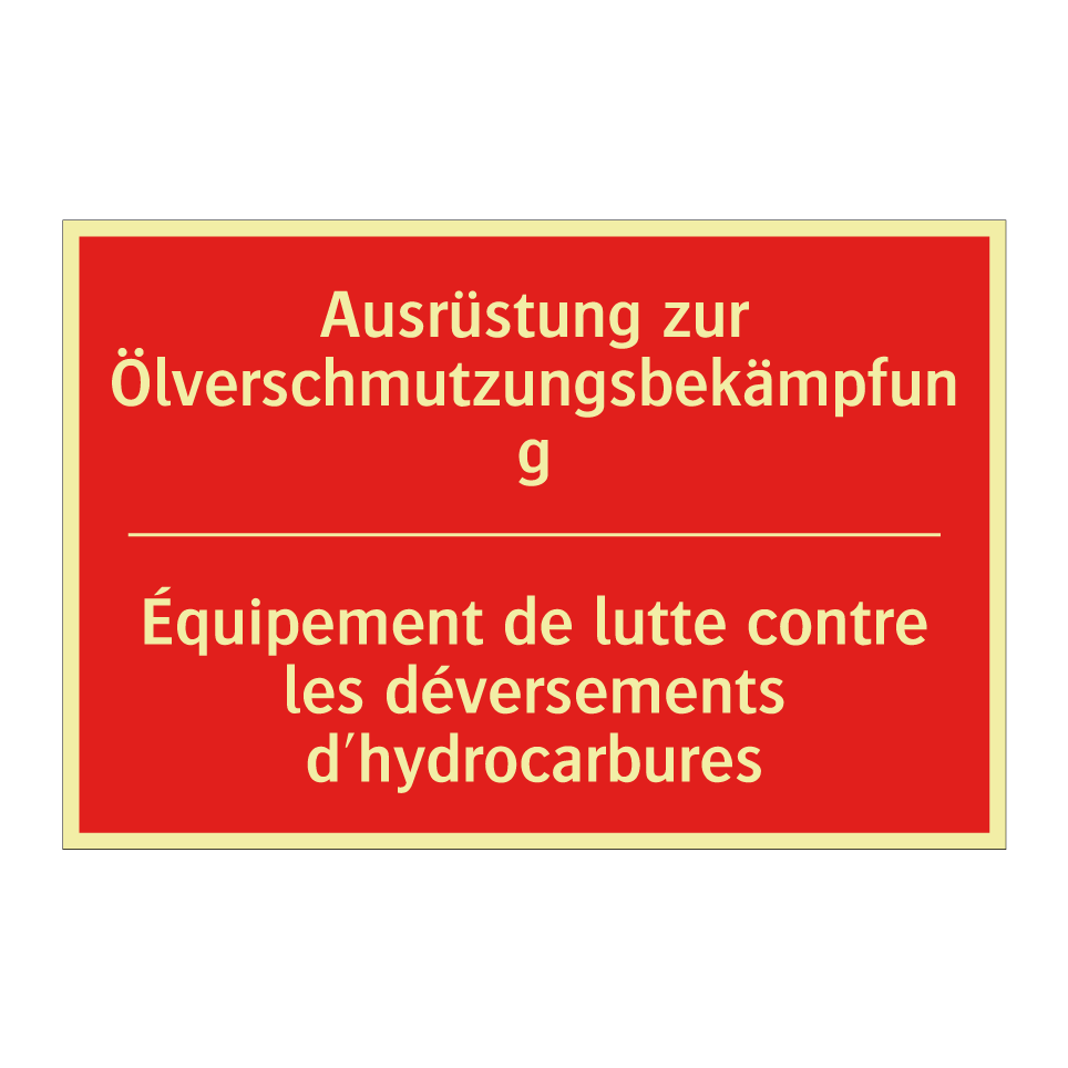 Ausrüstung zur Ölverschmutzungsbekämpfung /.../ - Équipement de lutte contre les  /.../