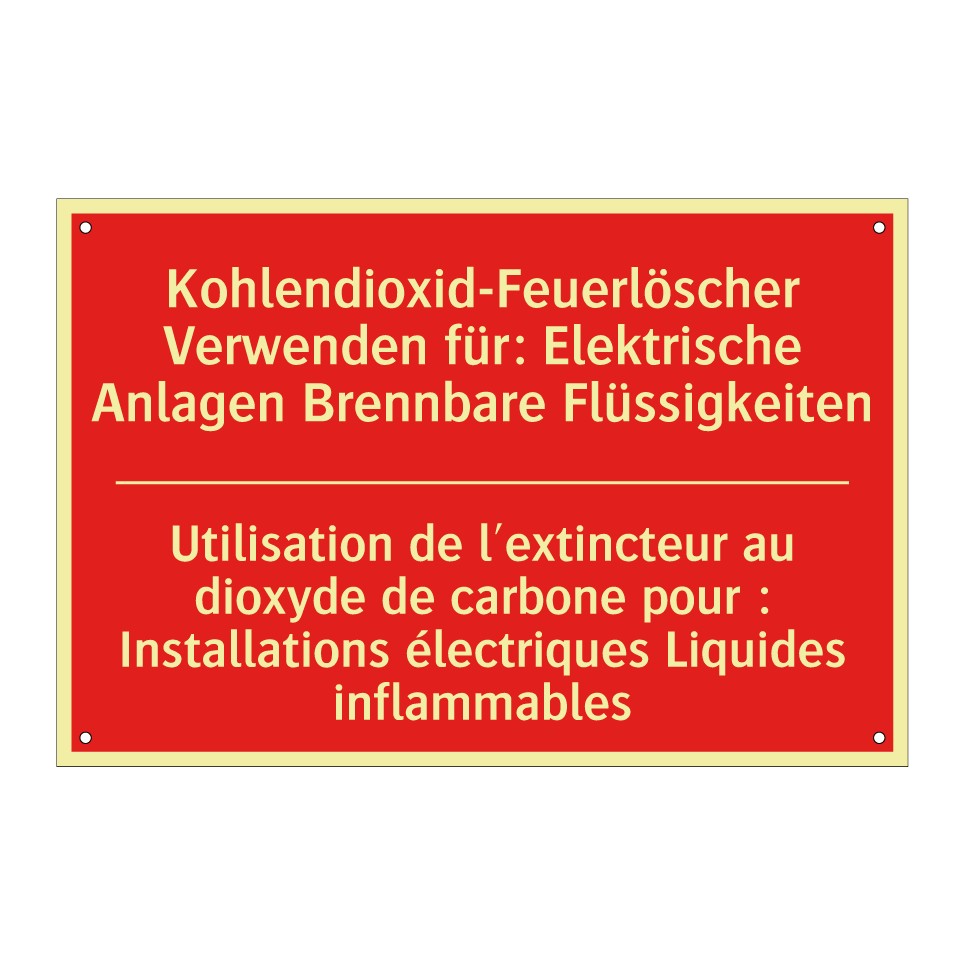 Kohlendioxid-Feuerlöscher Verwenden  /.../ - Utilisation de l'extincteur au  /.../