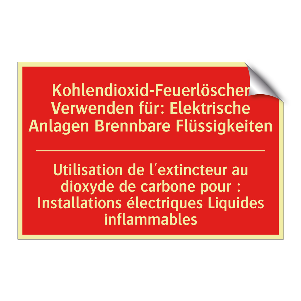 Kohlendioxid-Feuerlöscher Verwenden  /.../ - Utilisation de l'extincteur au  /.../