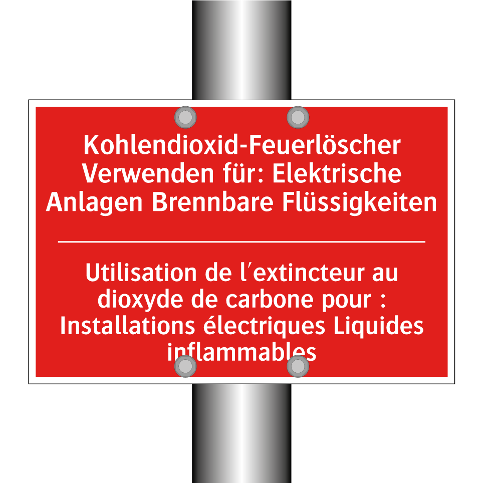 Kohlendioxid-Feuerlöscher Verwenden  /.../ - Utilisation de l'extincteur au  /.../