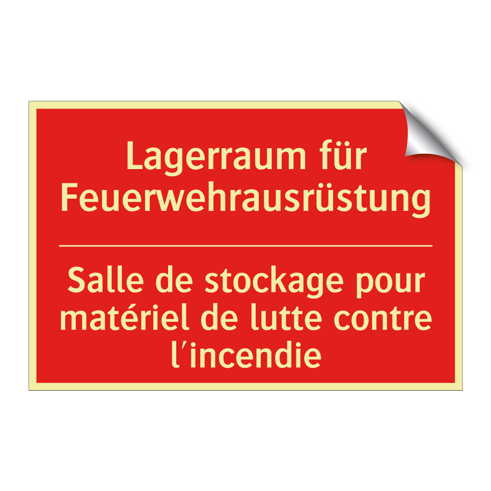 Lagerraum für Feuerwehrausrüstung /.../ - Salle de stockage pour matériel  /.../