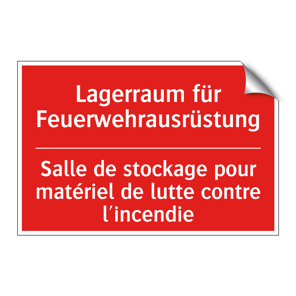 Lagerraum für Feuerwehrausrüstung /.../ - Salle de stockage pour matériel  /.../