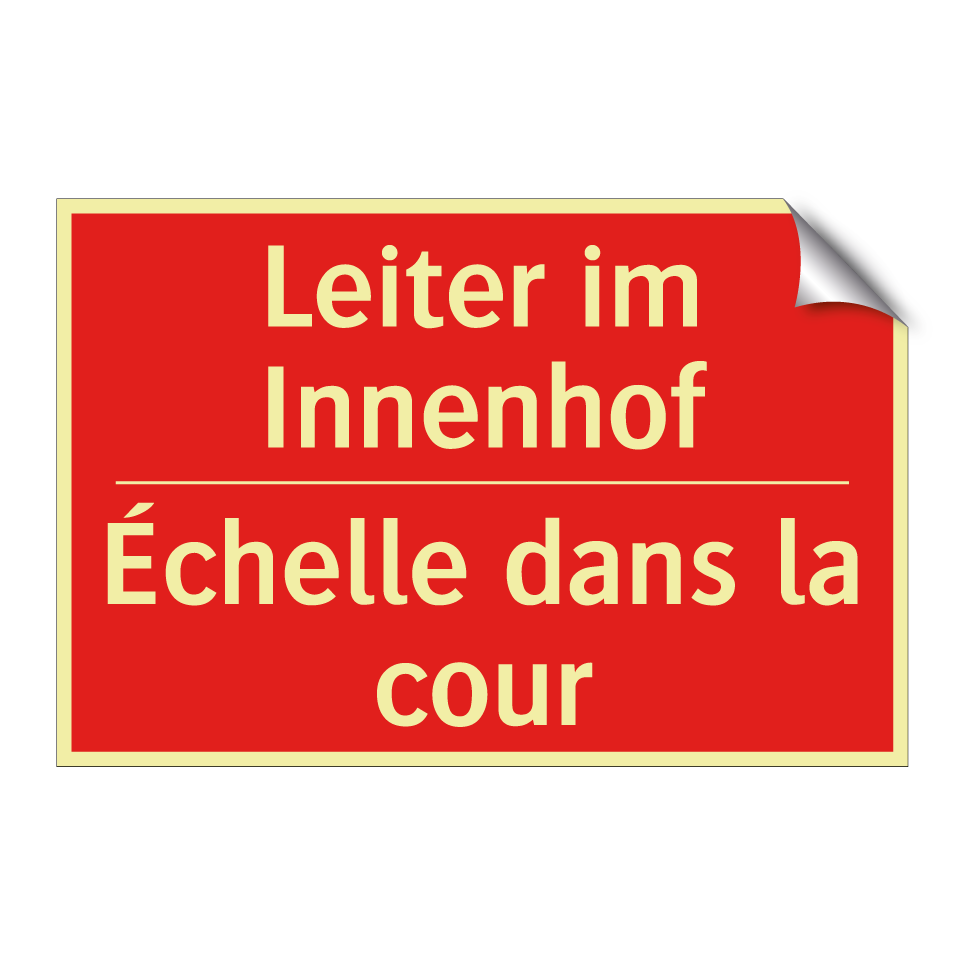 Leiter im Innenhof - Échelle dans la cour