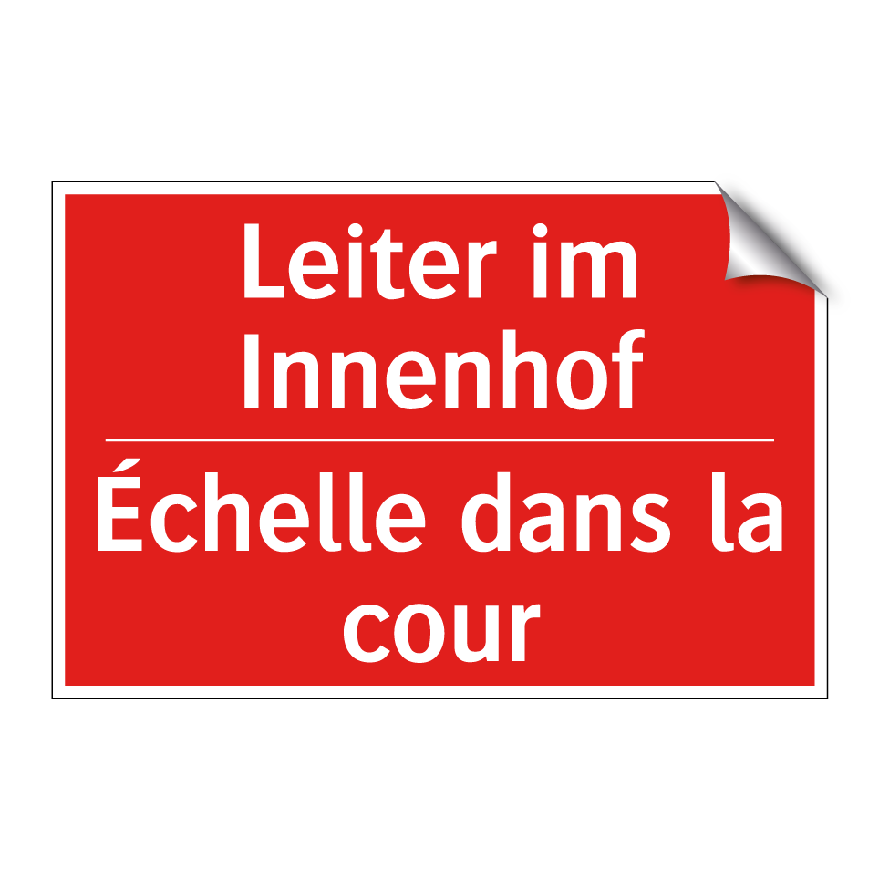 Leiter im Innenhof - Échelle dans la cour