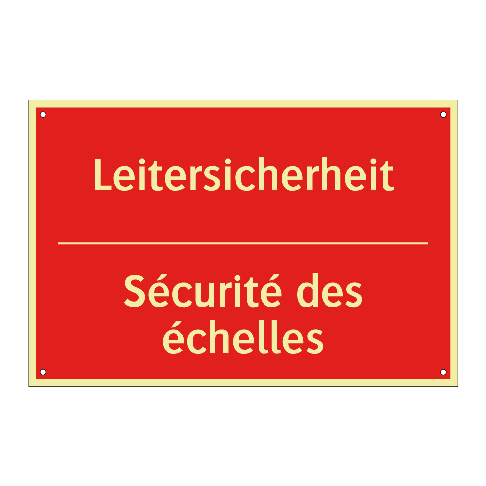 Leitersicherheit - Sécurité des échelles