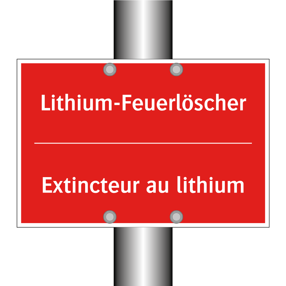 Lithium-Feuerlöscher - Extincteur au lithium