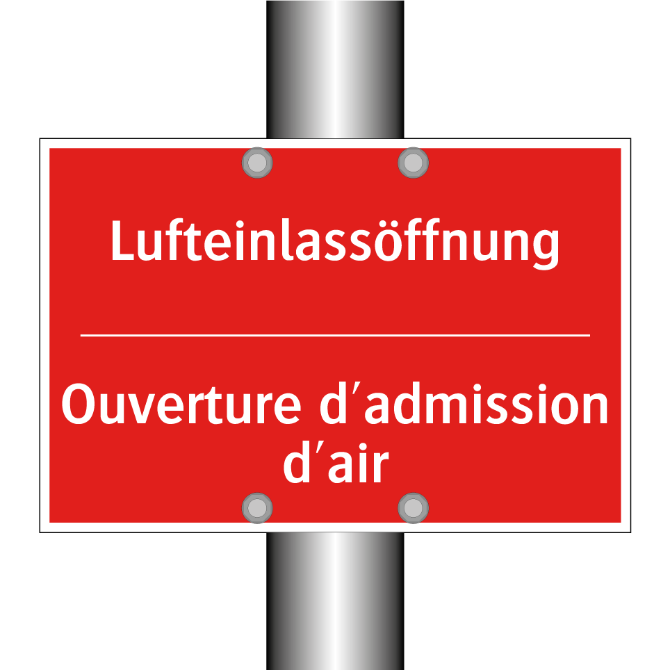 Lufteinlassöffnung - Ouverture d'admission d'air