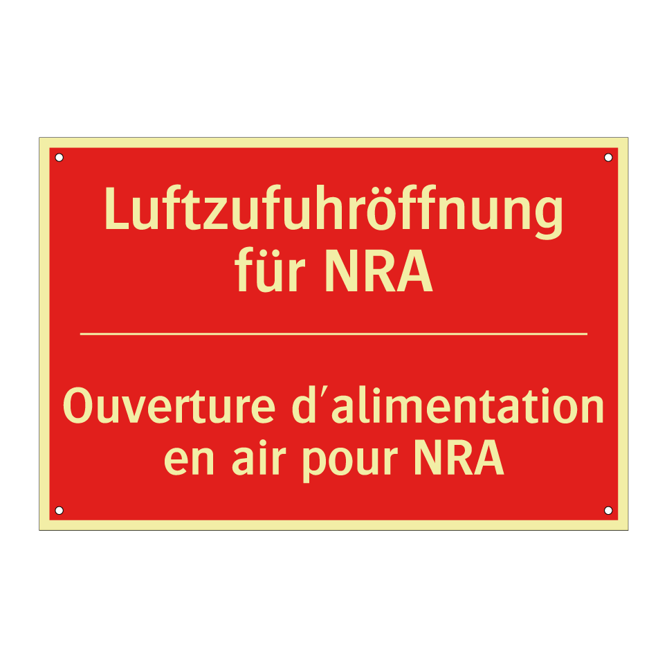 Luftzufuhröffnung für NRA - Ouverture d'alimentation en air  /.../