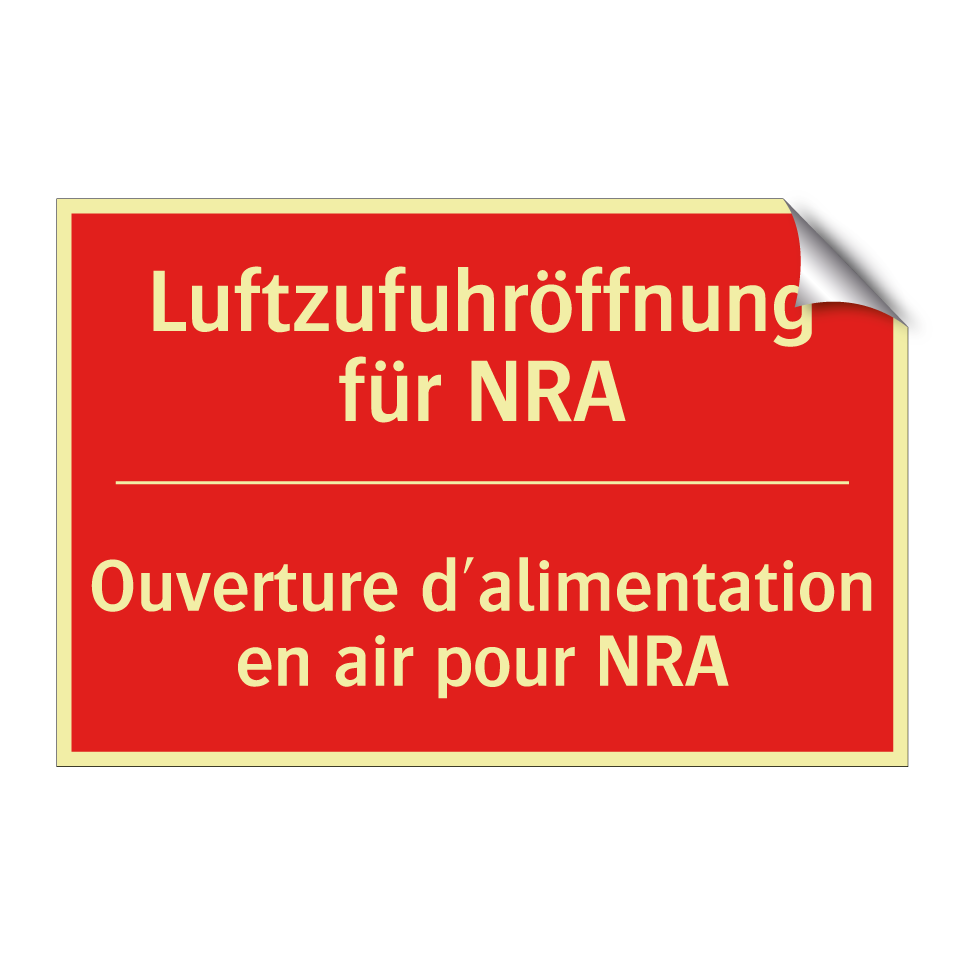 Luftzufuhröffnung für NRA - Ouverture d'alimentation en air  /.../