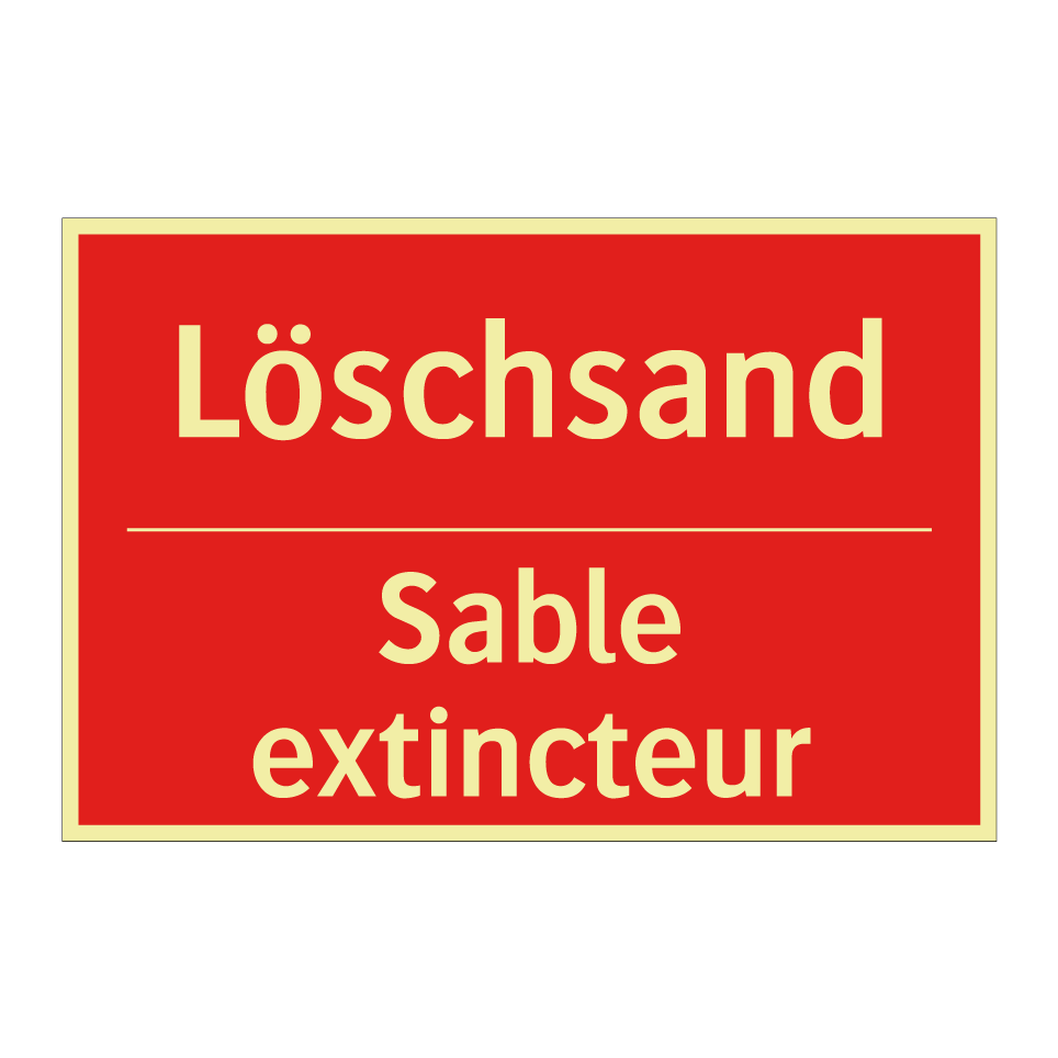Löschsand - Sable extincteur