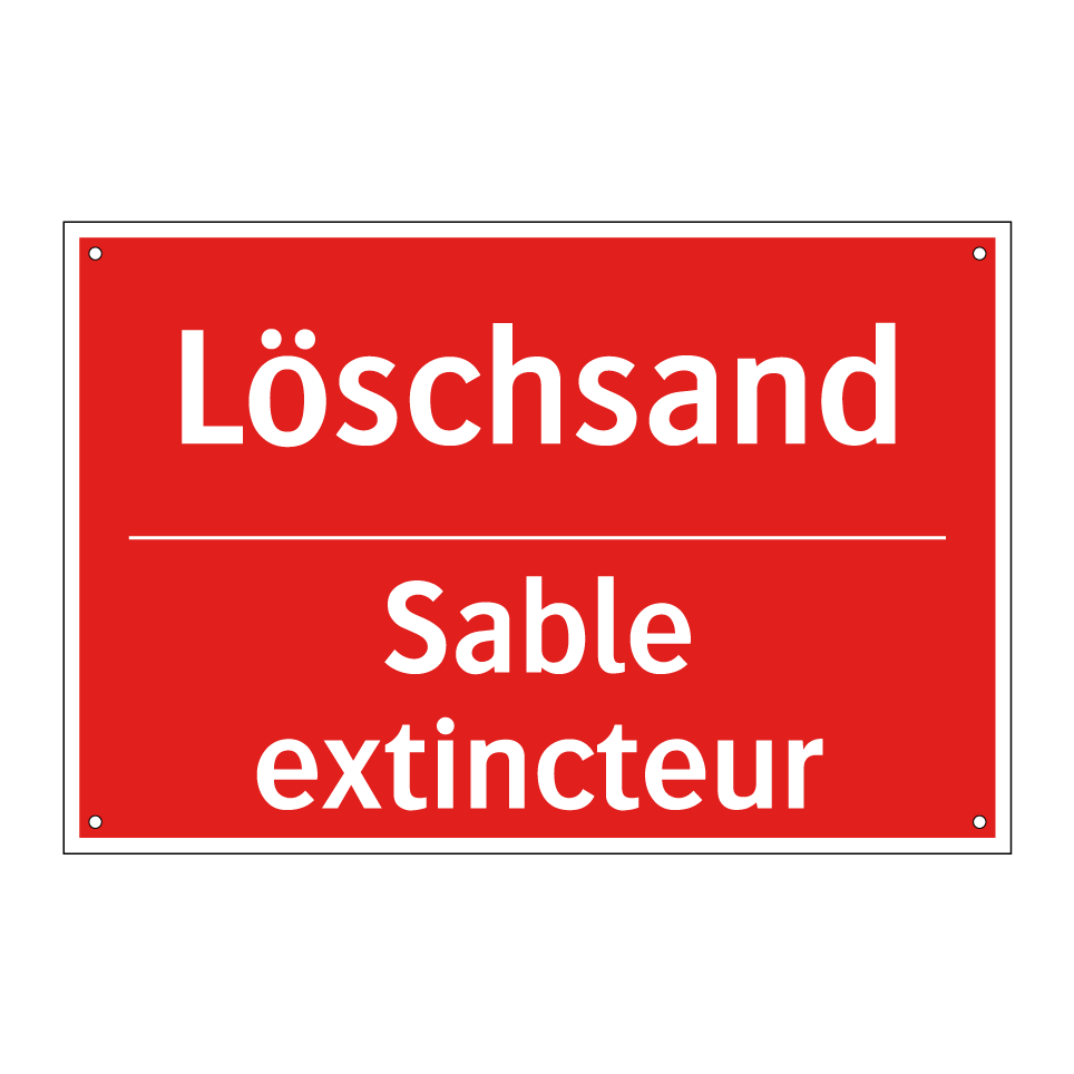 Löschsand - Sable extincteur