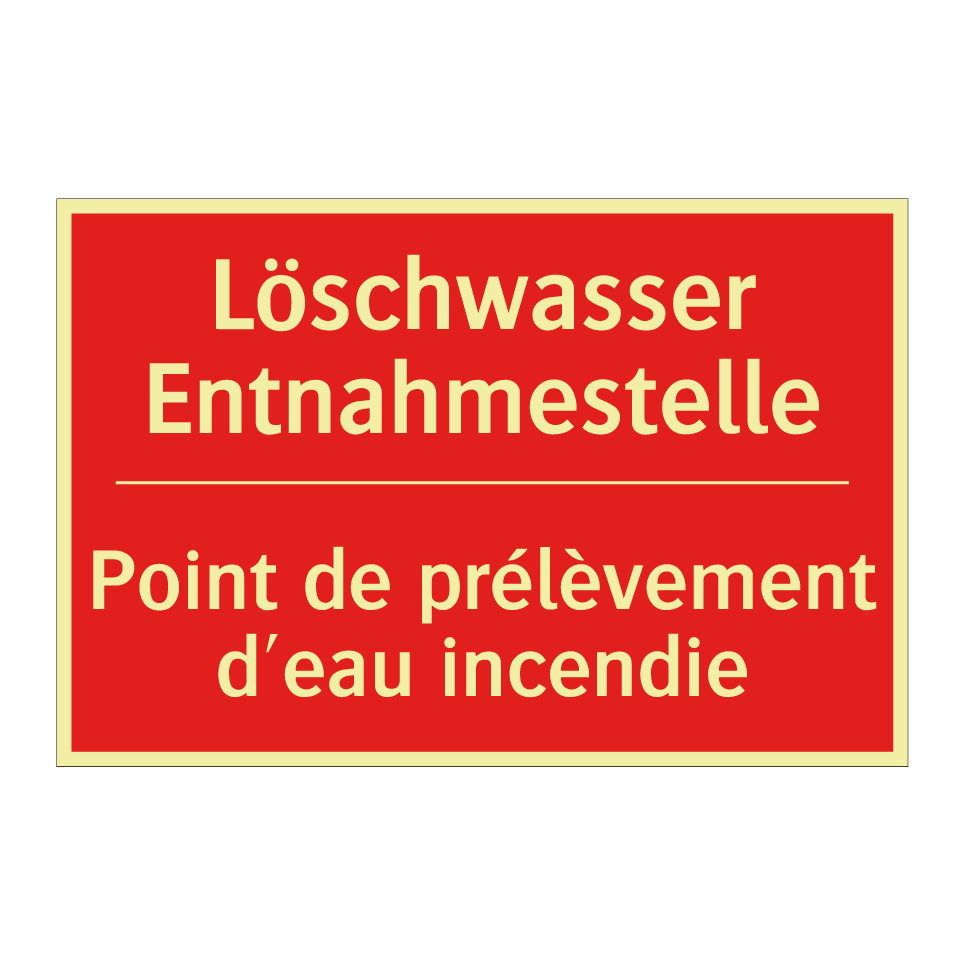 Löschwasser Entnahmestelle - Point de prélèvement d'eau incendie /.../