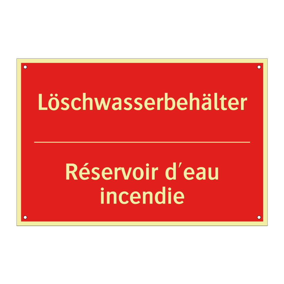 Löschwasserbehälter - Réservoir d'eau incendie