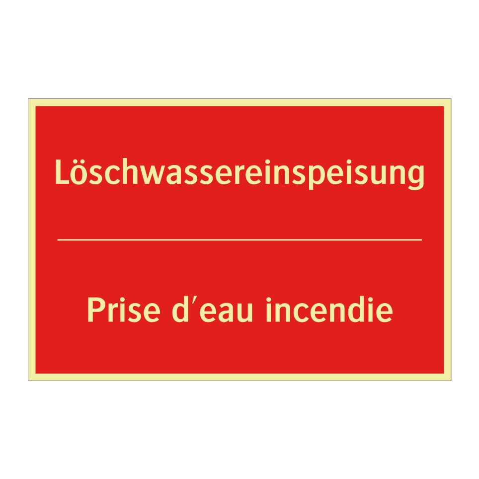 Löschwassereinspeisung - Prise d'eau incendie