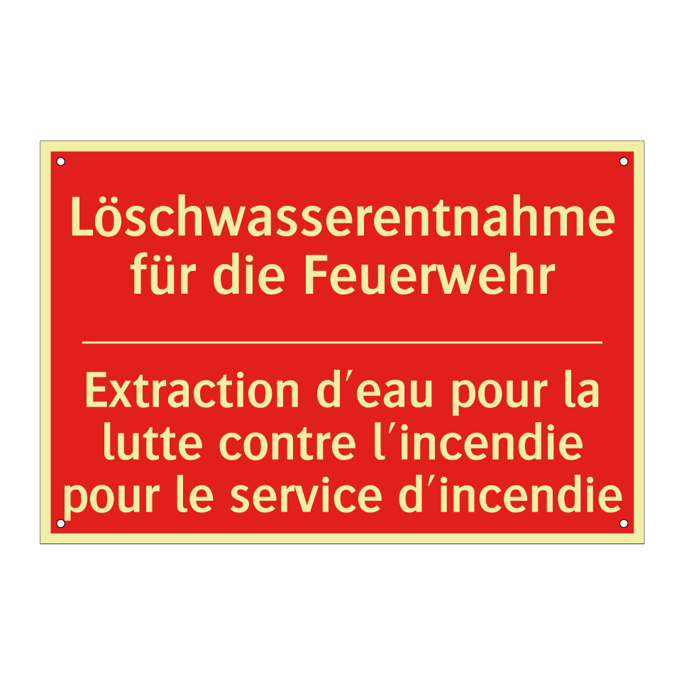 Löschwasserentnahme für die Feuerwehr /.../ - Extraction d'eau pour la lutte  /.../