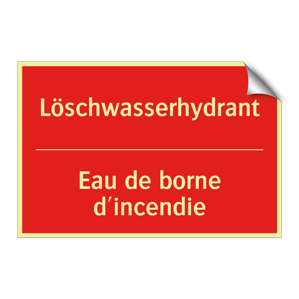 Löschwasserhydrant - Eau de borne d'incendie