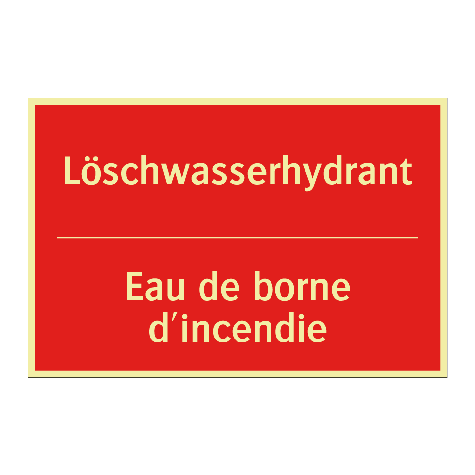 Löschwasserhydrant - Eau de borne d'incendie