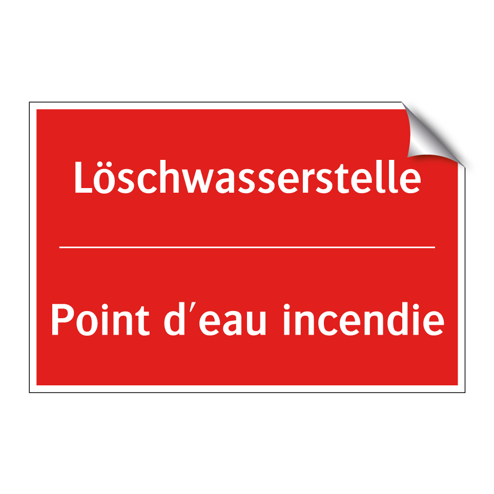 Löschwasserstelle - Point d'eau incendie