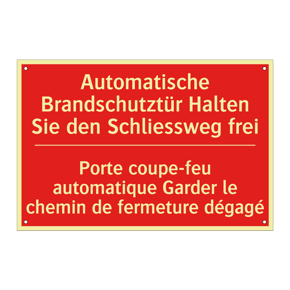 Automatische Brandschutztür Halten  /.../ - Porte coupe-feu automatique Garder  /.../