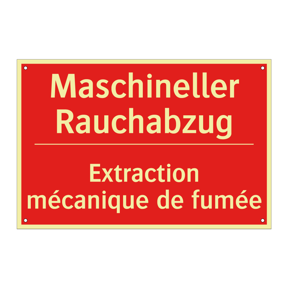 Maschineller Rauchabzug - Extraction mécanique de fumée