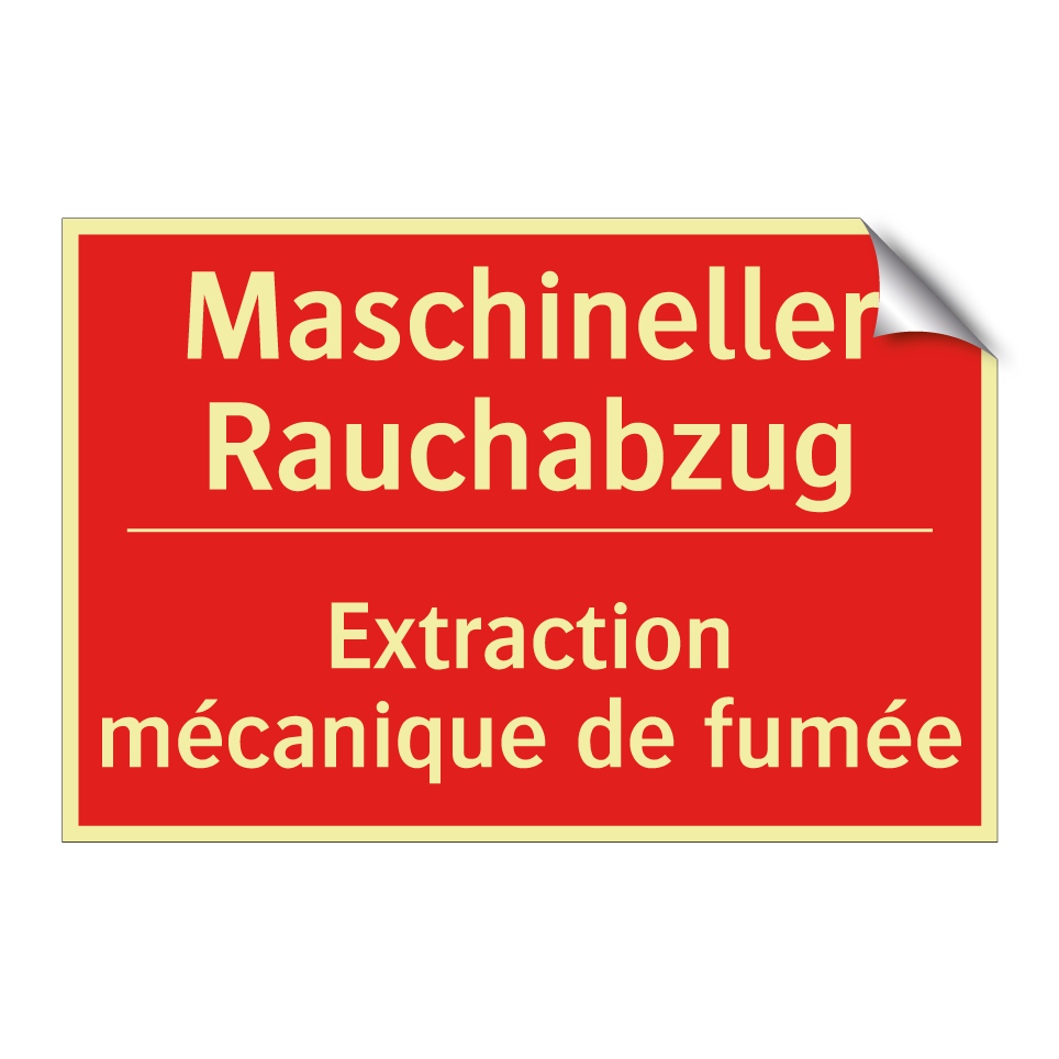 Maschineller Rauchabzug - Extraction mécanique de fumée