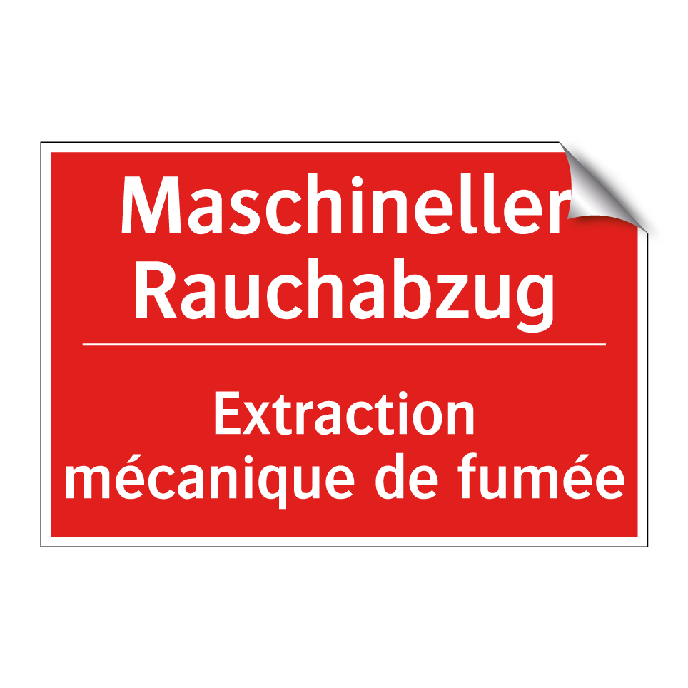 Maschineller Rauchabzug - Extraction mécanique de fumée