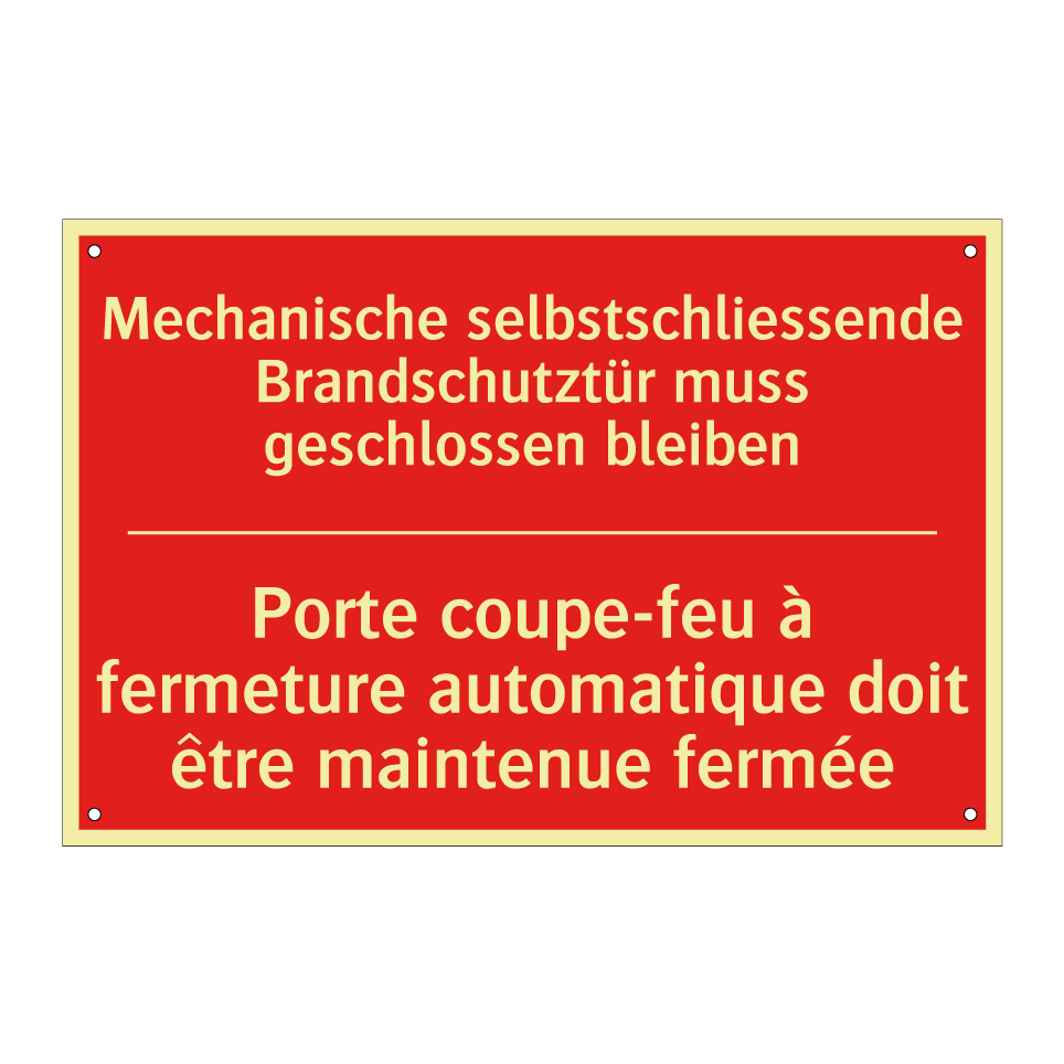 Mechanische selbstschließende  /.../ - Porte coupe-feu à fermeture automatique  /.../