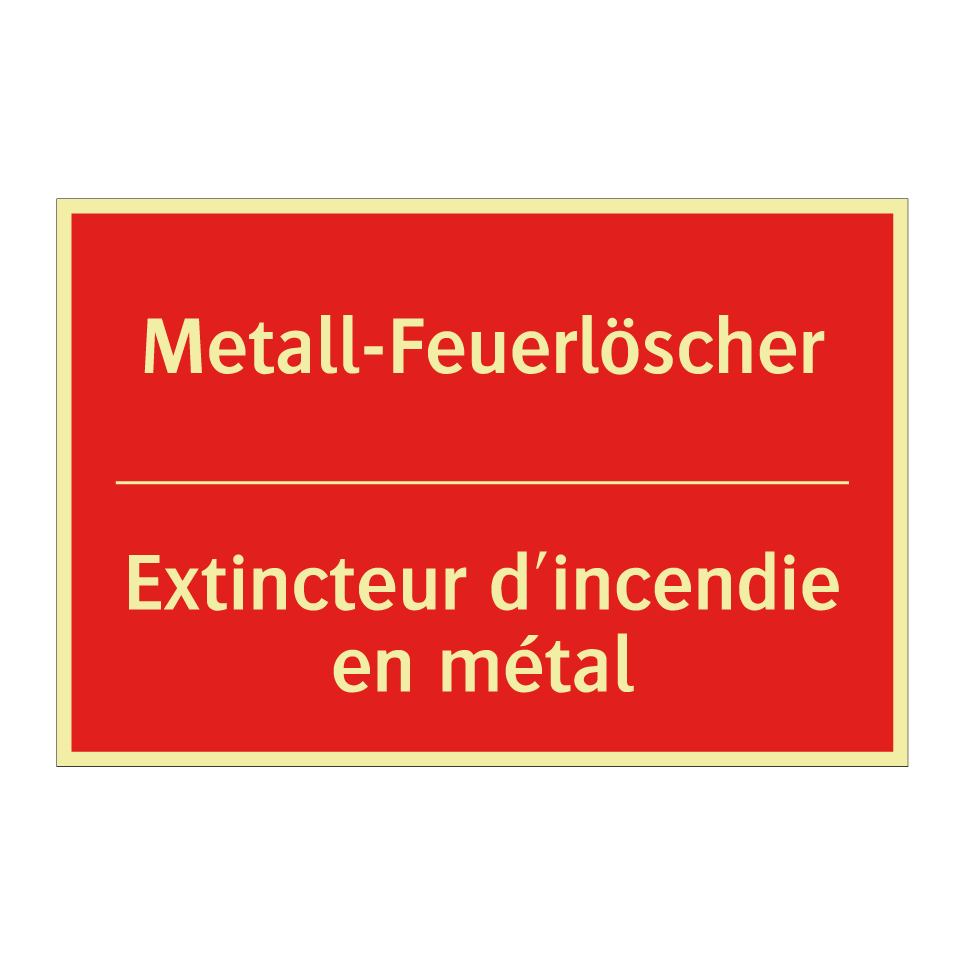 Metall-Feuerlöscher - Extincteur d'incendie en métal